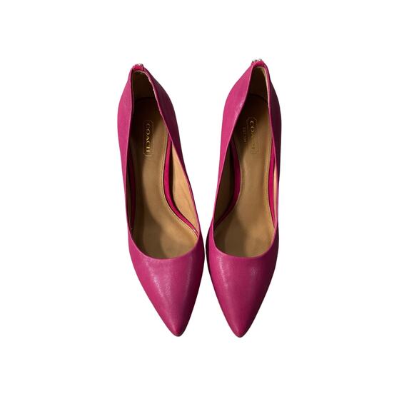 Coach Bright Pink Heels - Size 8 - Picture 3 of 6